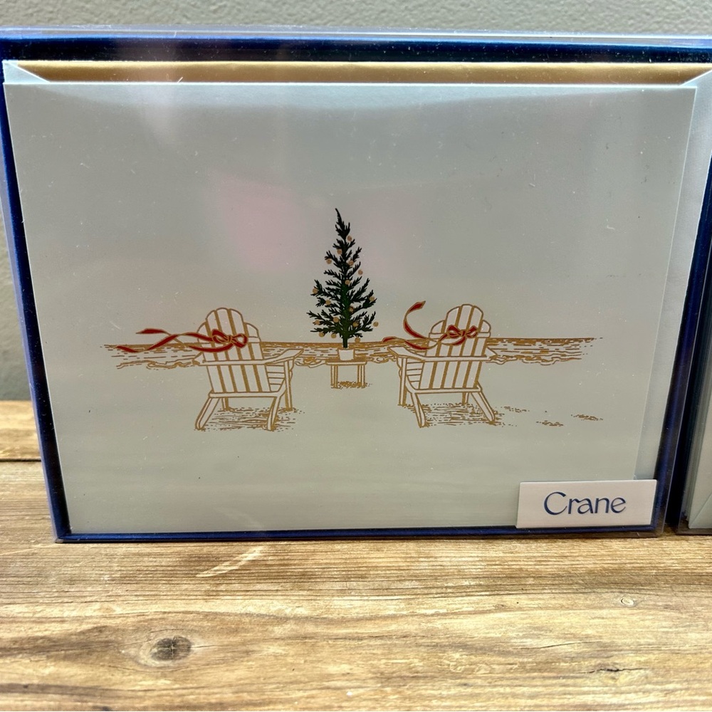 Crane Holiday Notecard Set. Two new boxes of hand engraved cards and envelopes. - Picture 4 of 6